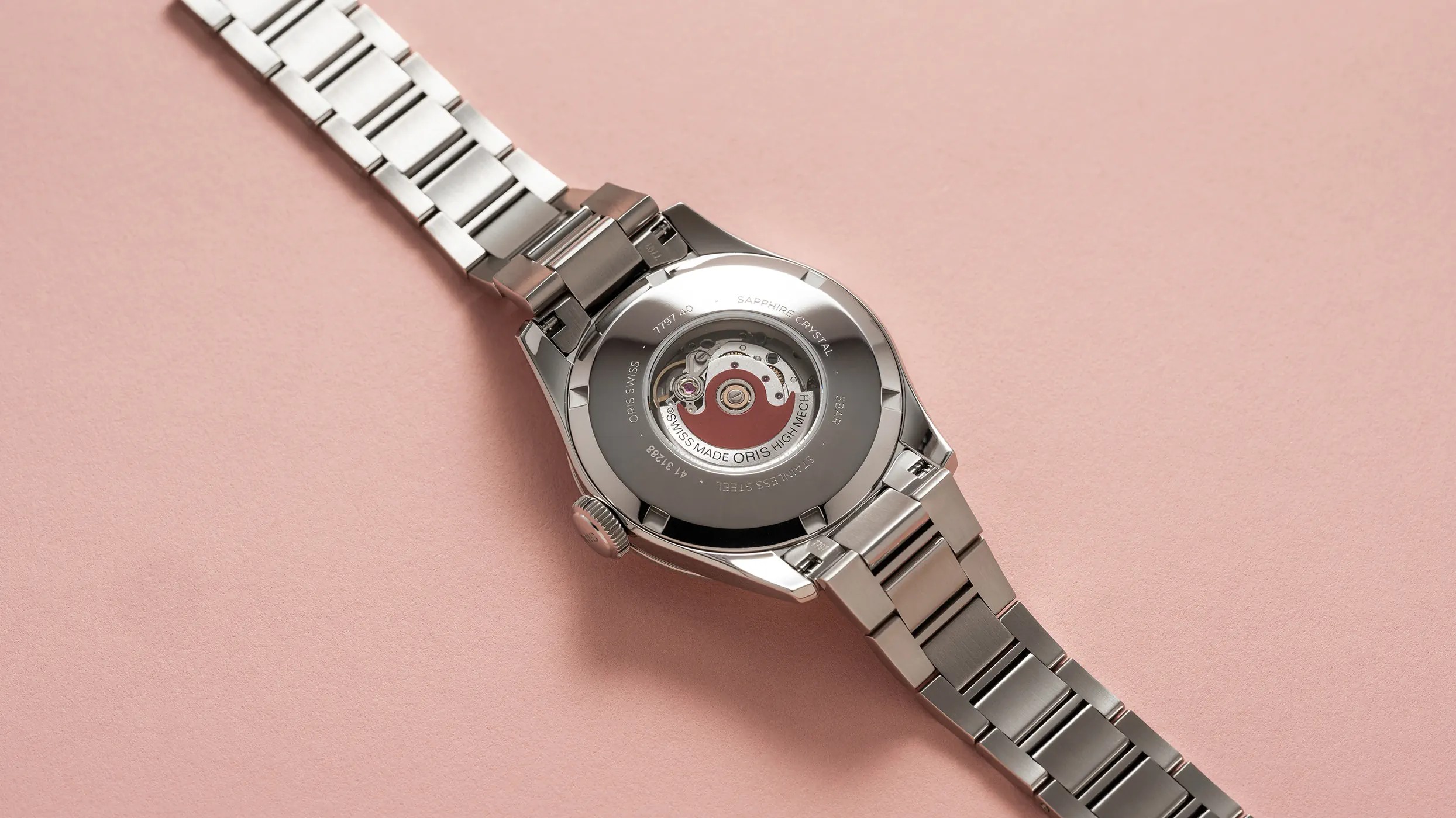 ORIS  Женские швейцарские часы, автоматический механизм, сталь, 34 мм